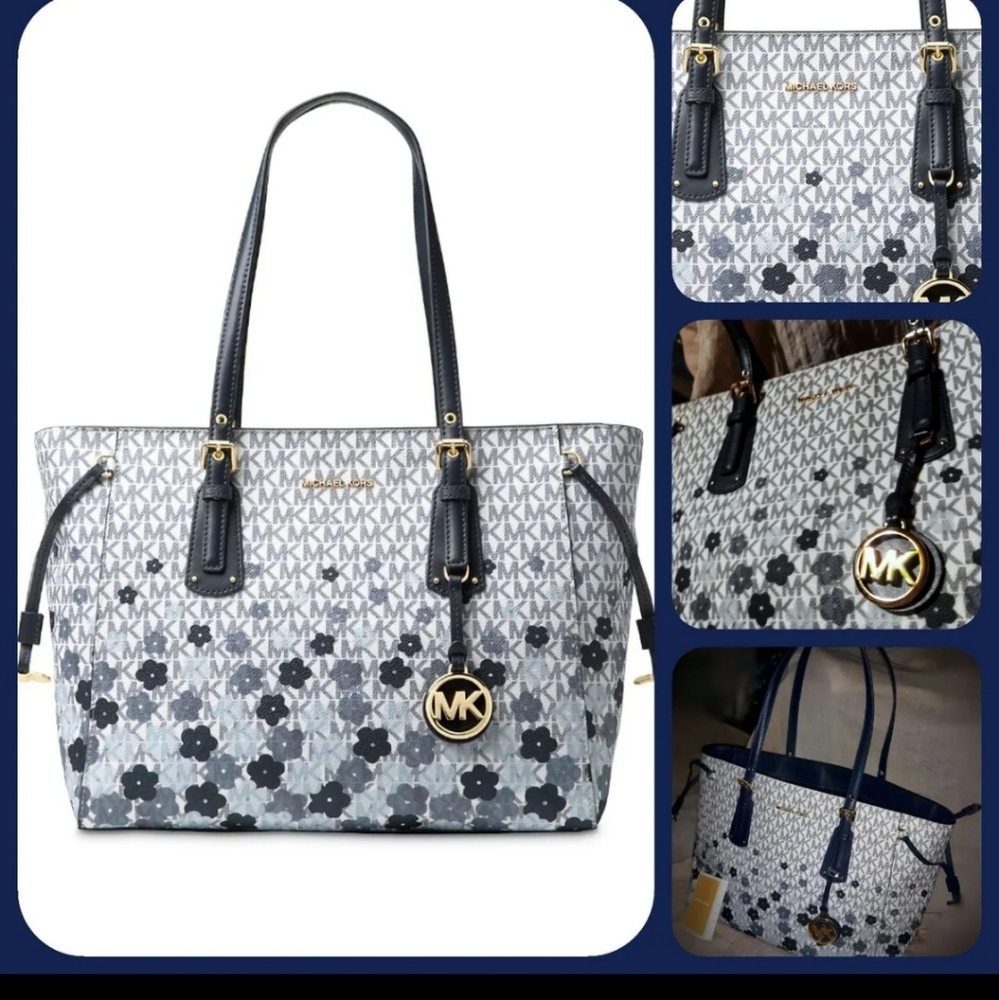 SOLD Michael Kors Signature Voyager tote